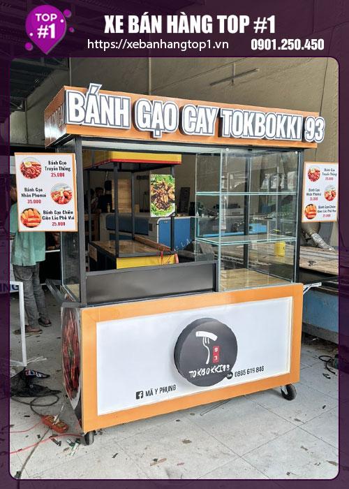 Xe bánh gạo Tokbokki 1m4