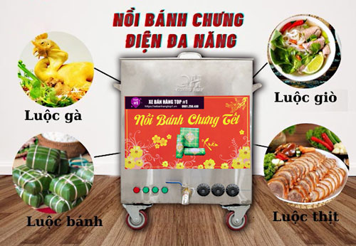 Nồi nấu bánh chưng đa năng khi sử dụng