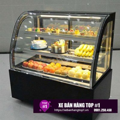 Tủ bánh kem 3 tầng 1m5