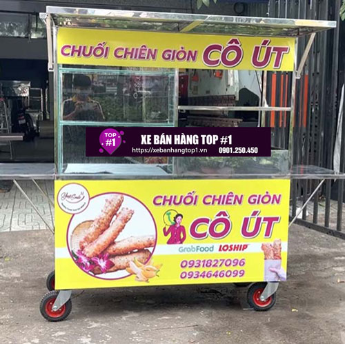 Xe chiên chuối decal vàng đẹp