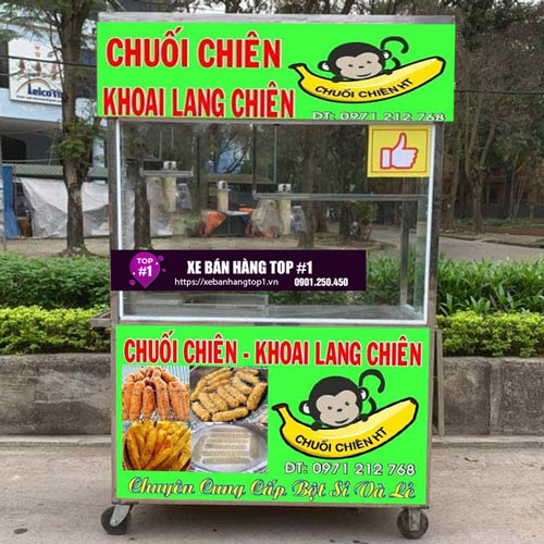 Xe chiên chuối decal xanh lá đẹp