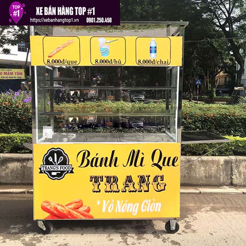 Xe đẩy bán bánh mì mẫu 6