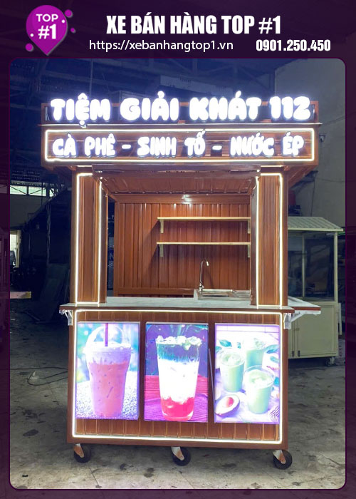 Kiot bán nước 1M4x1M5x2M15