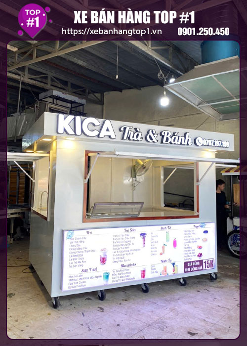 Làm kiot trà sữa 2M6x1M8x2M15