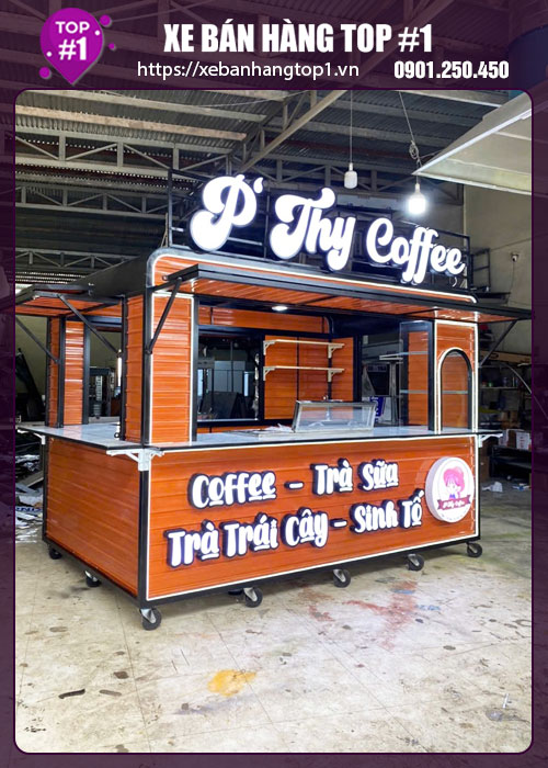 Quầy trà sữa 3Mx1M8x2M15