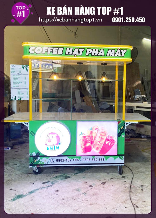 Tủ cafe pha máy 1M4x60x1M95