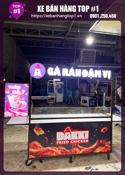 Tủ gà rán 1M8x60x1M95