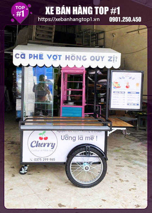 Xe cà phê take away 1M2x60x1M95