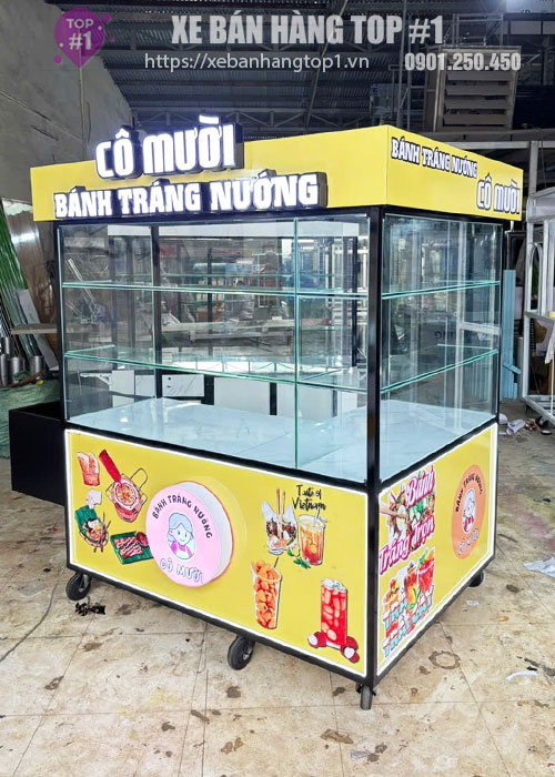Quầy bán bánh tráng 1M6x1M2x1M95