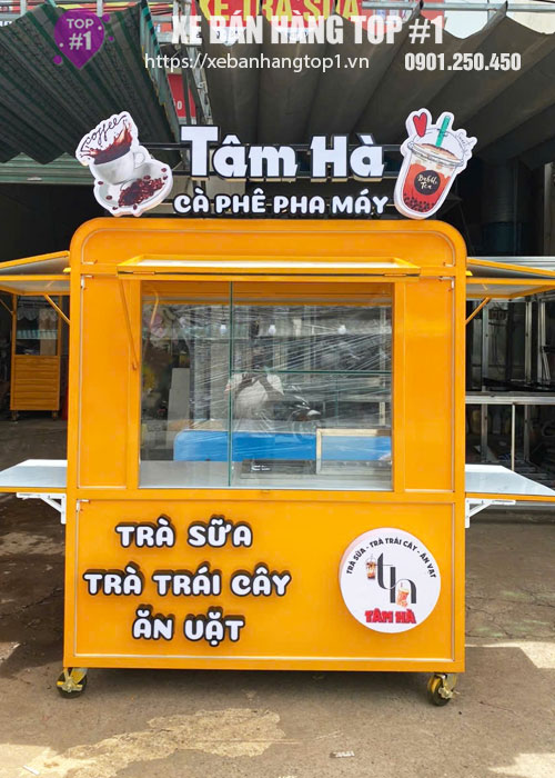 Xe cà phê trà sữa 1M6x60x1M95
