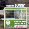 Xe bán trà sữa 1M8x60x1M95