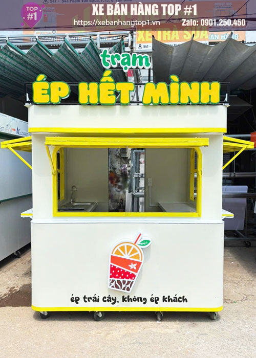 Kiot bán nước ép 2Mx1M6x2M15