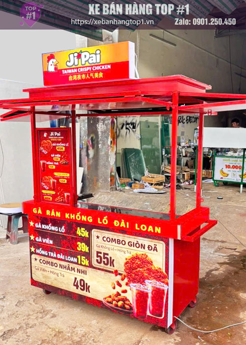 Xe trà sữa Đài Loan 1M2x60x1M95