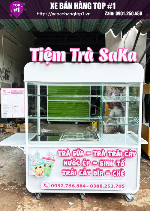Xe trà sữa di dộng 1M6x80x1M95