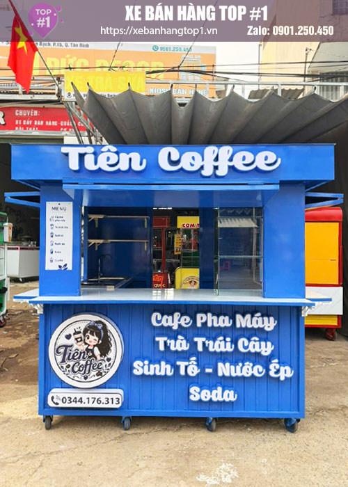 Kiot bán cafe mang đi 2Mx1M6x2M15